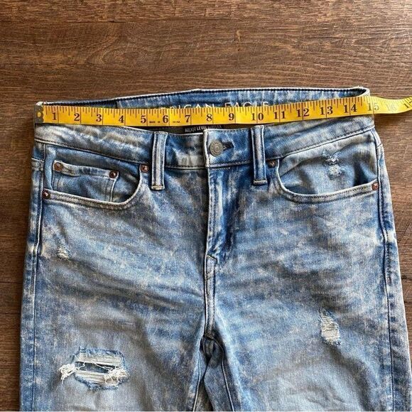 American Eagle Ripped Skinny Jeans AirFlex Distressed Men’s 30 Waist - Picture 6 of 8